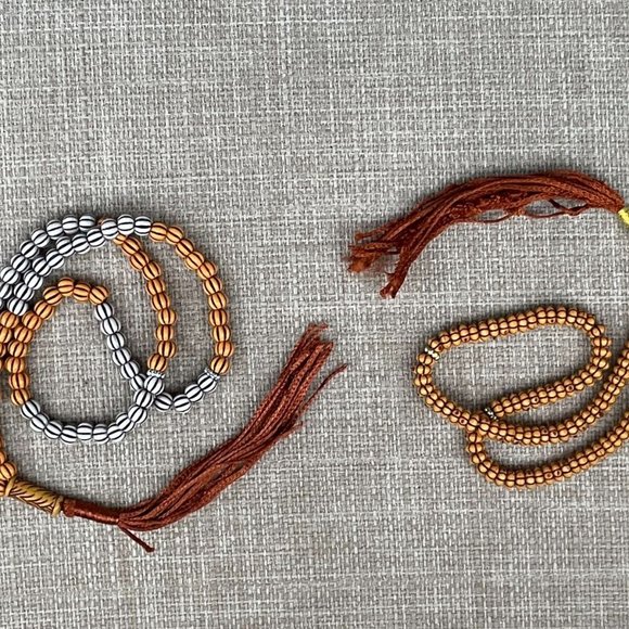 Lot of 2 Tasbeeh Religious Prayer Beads Islamic Tasbeh pray Beads Plastic Beads - Picture 2 of 10